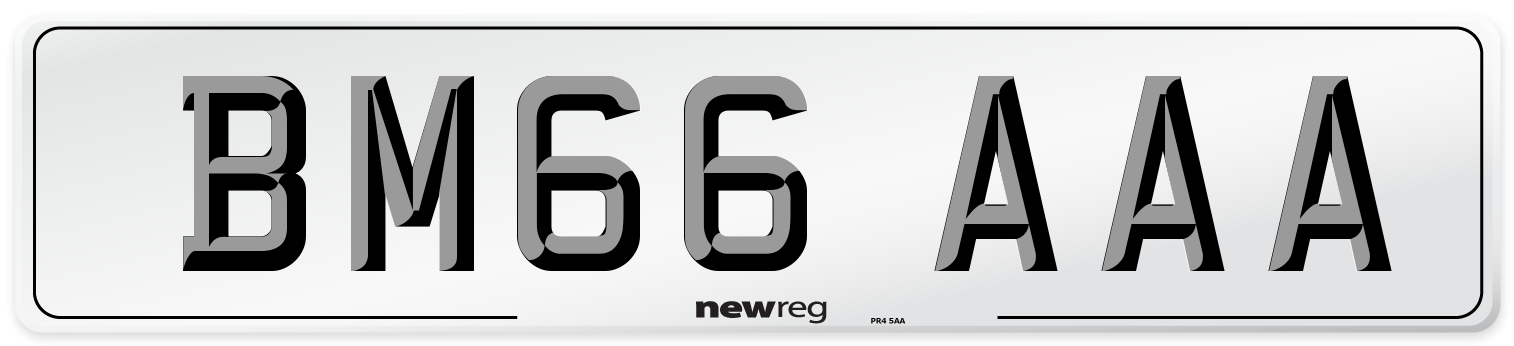 BM66 AAA Number Plate from New Reg